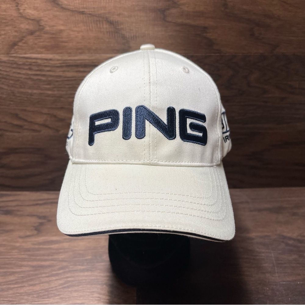 PING Cream Baseball Cap Flex Fit